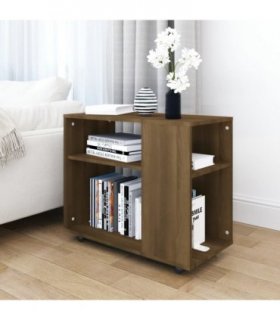 vidaXL Side Table Brown Oak 70x35x55 cm Engineered Wood