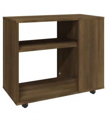 vidaXL Side Table Brown Oak 70x35x55 cm Engineered Wood