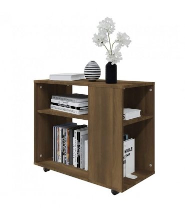 vidaXL Side Table Brown Oak 70x35x55 cm Engineered Wood