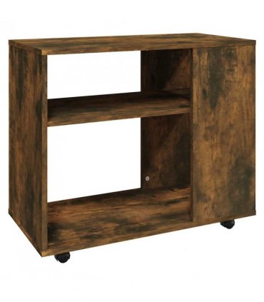 vidaXL Side Table Smoked Oak 70x35x55 cm Engineered Wood