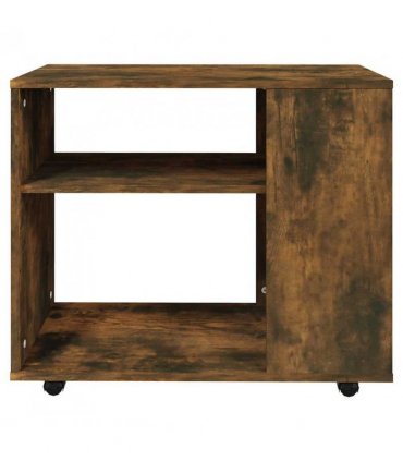 vidaXL Side Table Smoked Oak 70x35x55 cm Engineered Wood