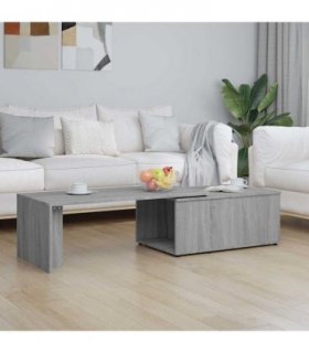 vidaXL Coffee Table Grey Sonoma 150x50x35 cm Engineered Wood