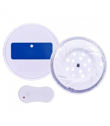 vidaXL Submersible Floating Pool LED Lamp with Remote Control White