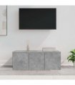 vidaXL TV Cabinet Concrete Grey 80x34x30 cm Engineered Wood