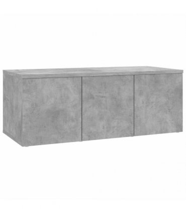 vidaXL TV Cabinet Concrete Grey 80x34x30 cm Engineered Wood