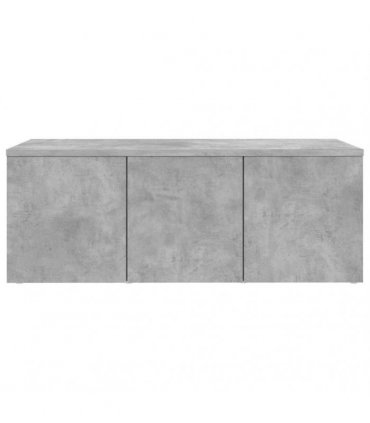 vidaXL TV Cabinet Concrete Grey 80x34x30 cm Engineered Wood