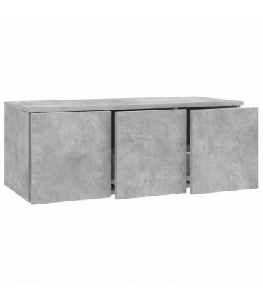 vidaXL TV Cabinet Concrete Grey 80x34x30 cm Engineered Wood