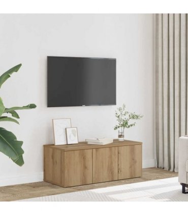 vidaXL TV Cabinet Artisan Oak 80x34x30 cm Engineered Wood