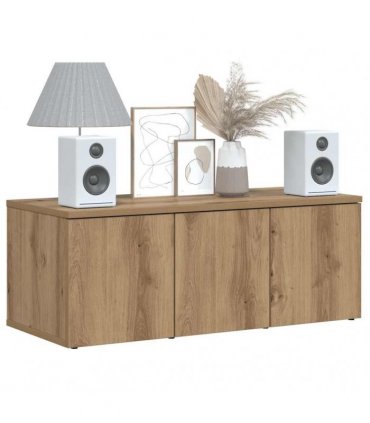vidaXL TV Cabinet Artisan Oak 80x34x30 cm Engineered Wood