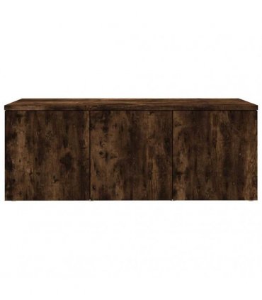 vidaXL TV Cabinet Smoked Oak 80x34x30 cm Engineered Wood
