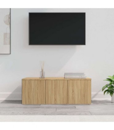vidaXL TV Cabinet Sonoma Oak 80x34x30 cm Engineered Wood