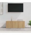 vidaXL TV Cabinet Sonoma Oak 80x34x30 cm Engineered Wood