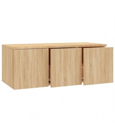vidaXL TV Cabinet Sonoma Oak 80x34x30 cm Engineered Wood