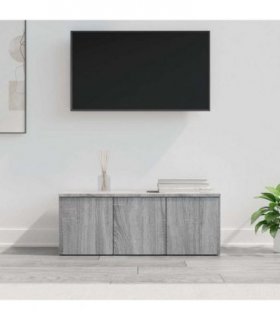 vidaXL TV Cabinet Grey Sonoma 80x34x30 cm Engineered Wood