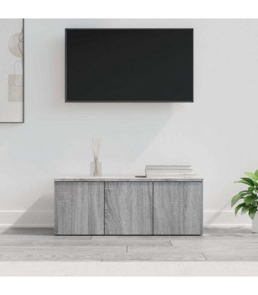 vidaXL TV Cabinet Grey Sonoma 80x34x30 cm Engineered Wood