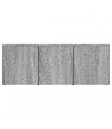 vidaXL TV Cabinet Grey Sonoma 80x34x30 cm Engineered Wood