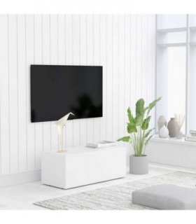 vidaXL TV Cabinet White 80x34x30 cm Engineered Wood