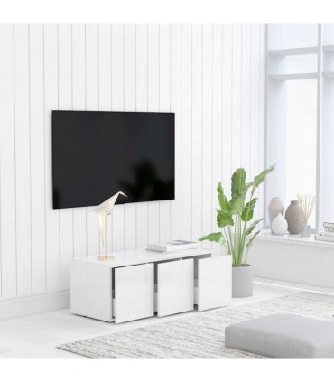 vidaXL TV Cabinet White 80x34x30 cm Engineered Wood