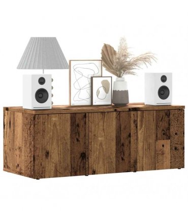 vidaXL TV Cabinet Old Wood 80x34x30 cm Engineered Wood