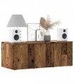 vidaXL TV Cabinet Old Wood 80x34x30 cm Engineered Wood