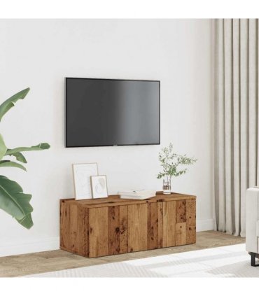 vidaXL TV Cabinet Old Wood 80x34x30 cm Engineered Wood