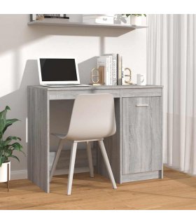 vidaXL Desk Grey Sonoma 100x50x76 cm Engineered Wood — V0672023777