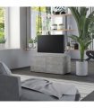 vidaXL TV Cabinet Concrete Grey 80x34x36 cm Engineered Wood