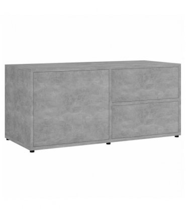 vidaXL TV Cabinet Concrete Grey 80x34x36 cm Engineered Wood