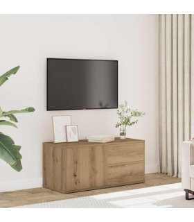 vidaXL TV Cabinet Artisan Oak 80x34x35.5 cm Engineered Wood