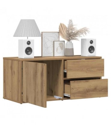 vidaXL TV Cabinet Artisan Oak 80x34x35.5 cm Engineered Wood