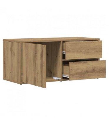 vidaXL TV Cabinet Artisan Oak 80x34x35.5 cm Engineered Wood