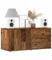 vidaXL TV Cabinet Old Wood 80x34x35.5 cm Engineered Wood
