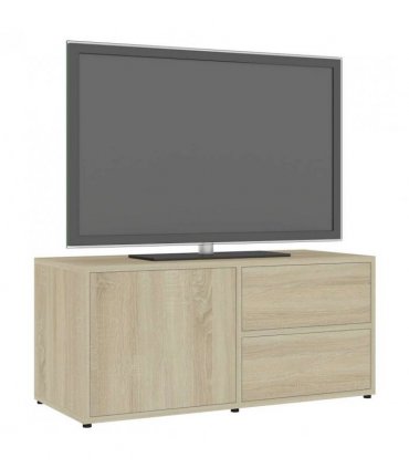 vidaXL TV Cabinet Sonoma Oak 80x34x36 cm Engineered Wood