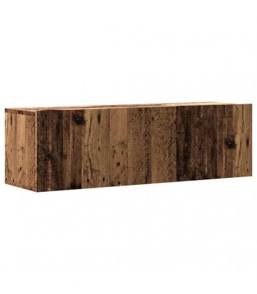 vidaXL Wall Mounted TV Cabinet Old Wood 100x30x30 cm Engineered Wood