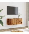 vidaXL TV Cabinets Wall-mounted 2 pcs Old Wood 80x30x30 cm