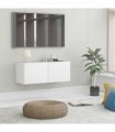 vidaXL TV Cabinet White 80x30x30 cm Engineered Wood