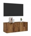 vidaXL Wall Mounted TV Cabinet Old Wood 80x30x30 cm Engineered Wood