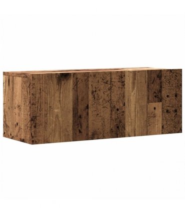 vidaXL Wall Mounted TV Cabinet Old Wood 80x30x30 cm Engineered Wood