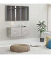 vidaXL TV Cabinet Concrete Grey 80x30x30 cm Engineered Wood