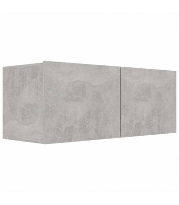 vidaXL TV Cabinet Concrete Grey 80x30x30 cm Engineered Wood