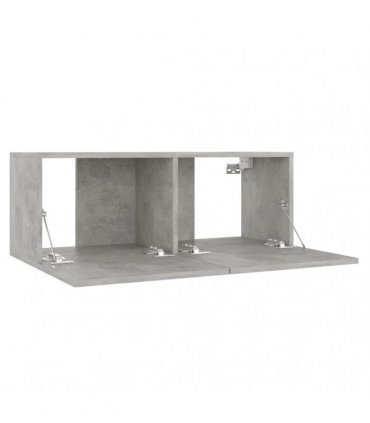 vidaXL TV Cabinet Concrete Grey 80x30x30 cm Engineered Wood