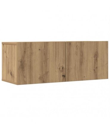 vidaXL TV Cabinets Wall-mounted 2 pcs Artisian Oak 80x30x30 cm — Colour: artisan oak