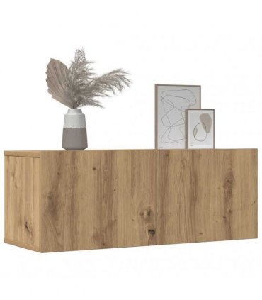 vidaXL TV Cabinets Wall-mounted 2 pcs Artisian Oak 80x30x30 cm — Colour: artisan oak