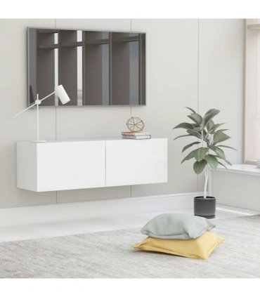 vidaXL TV Cabinet White 100x30x30 cm Engineered Wood