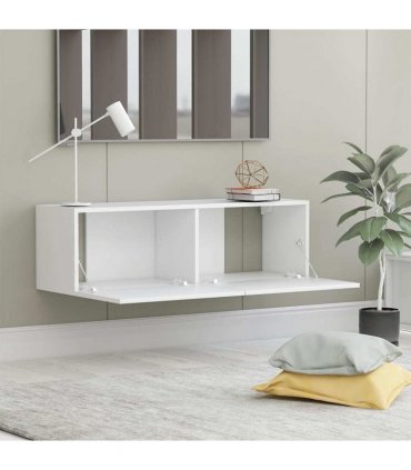 vidaXL TV Cabinet White 100x30x30 cm Engineered Wood