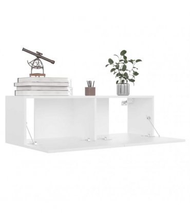 vidaXL TV Cabinet White 100x30x30 cm Engineered Wood