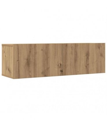 vidaXL TV Cabinets Wall-mounted 2 pcs Artisian Oak 100x30x30 cm — Colour: artisan oak