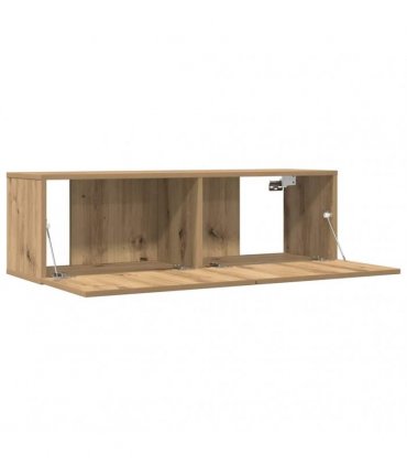 vidaXL TV Cabinets Wall-mounted 2 pcs Artisian Oak 100x30x30 cm — Colour: artisan oak