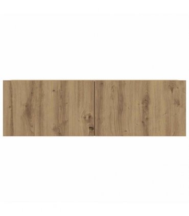 vidaXL TV Cabinets Wall-mounted 2 pcs Artisian Oak 100x30x30 cm — Colour: artisan oak