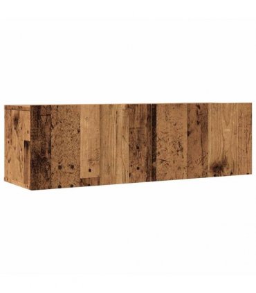vidaXL TV Cabinets Wall-mounted 2 pcs Old Wood 100x30x30 cm
